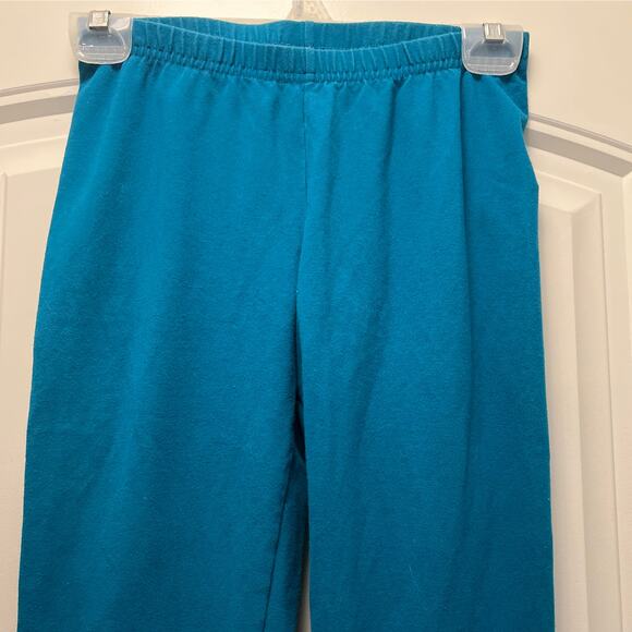 Hanna‎ Anderson Girls Cotton Pull On Ribbed Leggings Size 160 US 14-16 Green - Picture 2 of 5